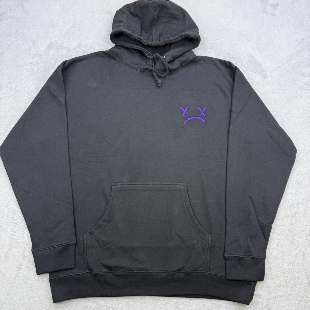The Thread Shop Hoodie XL Sad Face Still Sleep Graphic Sweatshirt Oversized‎